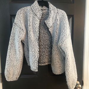 Express one eleven sherpa zip up jacket